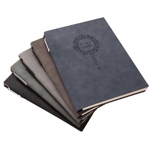 Cuaderno de cubierta de cuero Pu suave, directo de fábrica, de alta calidad, con bolígrafo, Agenda - Product Image 1