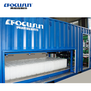 Focusun <strong>Customized</strong> <strong>Design</strong> High Quality Heavy Duty 18 Ton/days Containerized Direct Cooling <strong>Block</strong> <strong>Ice</strong> <strong>Makers</strong> Making Machine - Product Image 1