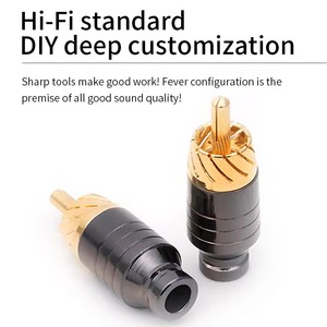 Luxury Soldering <strong>RCA</strong> Plug Jack Connector Speaker Audio <strong>Output</strong>/<strong>Input</strong> Adapter Plug Gold Plated Earphone Connector Jack - Product Image 4