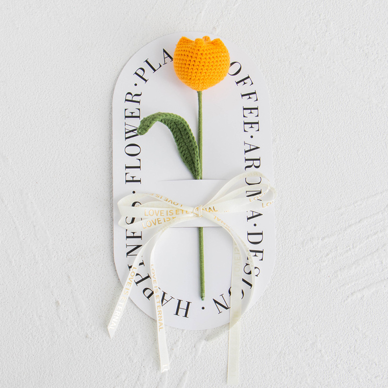 Fat tulip orange-free transparent handbag