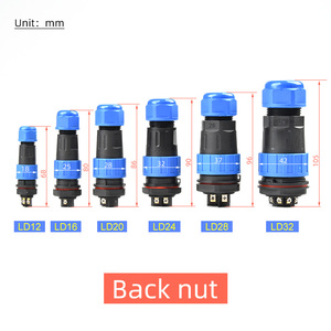 LD16 2/3/4P Industrial Socket Aviation <strong>Plug</strong> Male/Female Butt Joint Waterproof FPC 10A Copper for PCB Power 25A Rated Current - Product Image 3