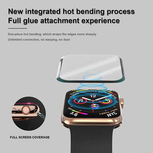 อุปกรณ์ป้องกันหน้าจอป้องกันรอยขีดข่วน PMMA สำหรับ Apple Watch Series 7 8 5 6 4 3ฟิล์มอัลตร้ากระจกใส HD สำหรับ iWatch - Product Image 4