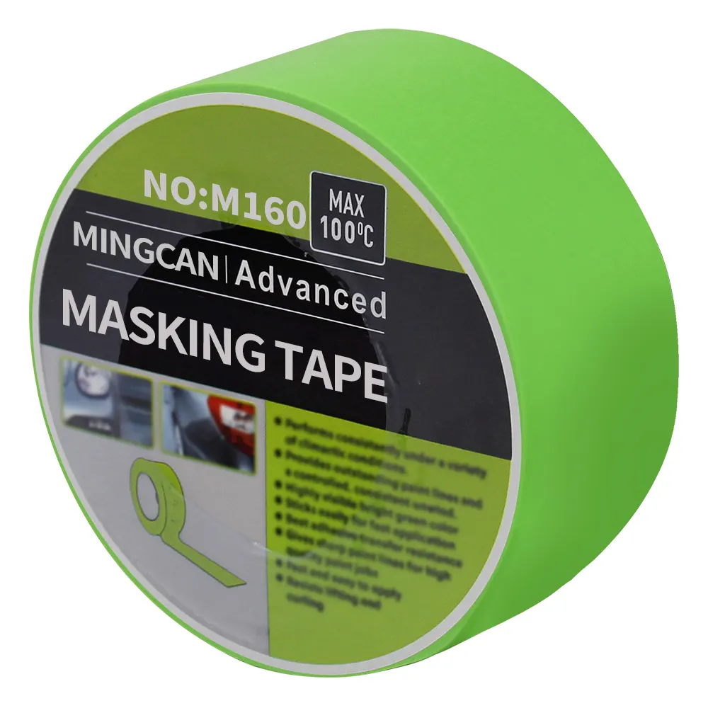 Adhesivo automotriz 2 pulgadas Washi Painter Frog Tape Cinta adhesiva de papel crepé verde