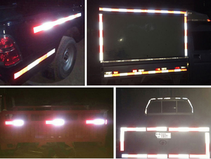 Đỏ trắng vàng <span class=keywords><strong>Dot</strong></span>-<span class=keywords><strong>C2</strong></span> phản quang an toàn băng phản quang Sticker - Product Image 6