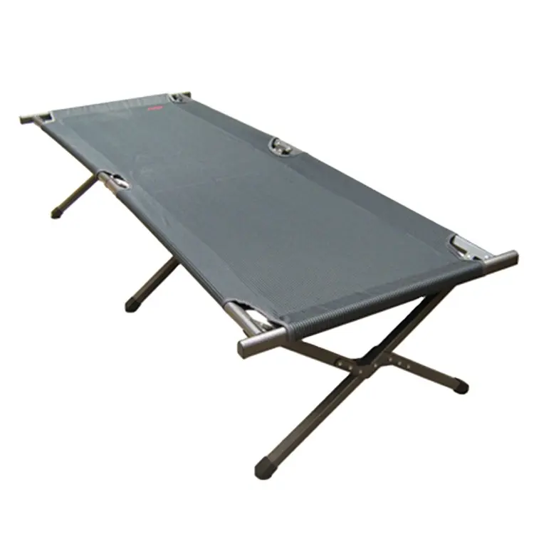 Stock Tienda de campaña portátil al aire libre Metal Aluminio Acero Cuna Cama plegable para acampar