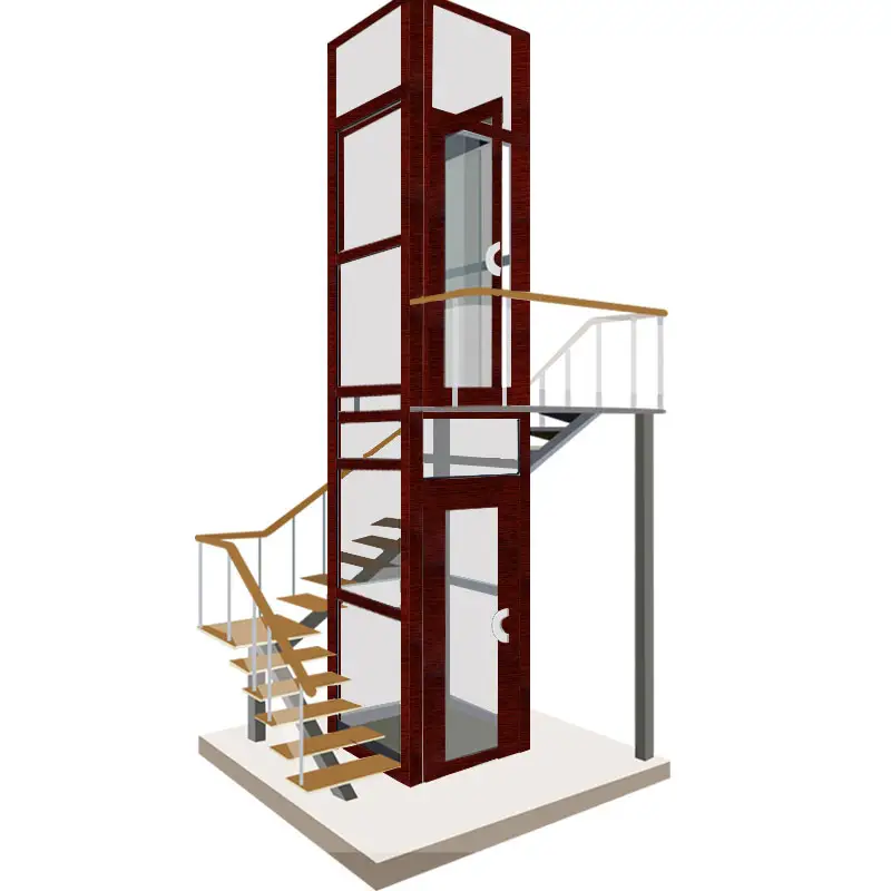Ascensor residencial pequeña casa Villa ascensor elevador hidráulico con certificado CE