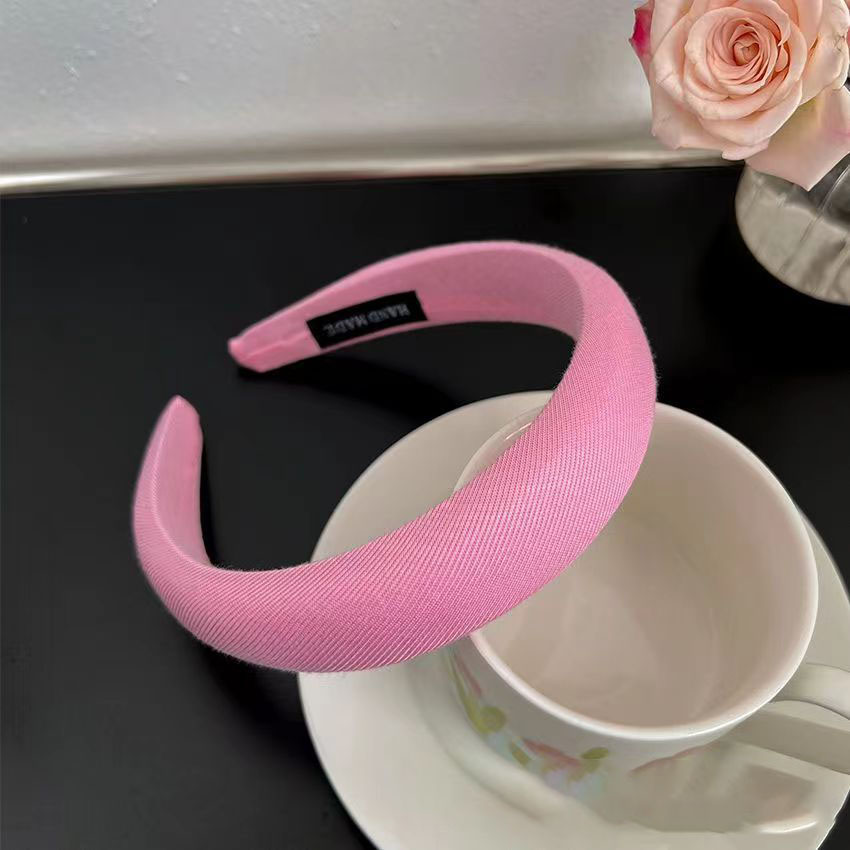 Diadema de esponja rosa melocotón