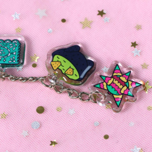 Gantungan kunci akrilik kreativitas gantungan kunci akrilik kustom gantungan kunci akrilik cetak UV plastik kustom - Product Image 2