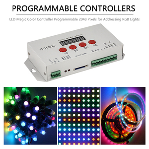 K-1000C (T-1000S aggiornato) Controller WS2812B WS2811 APA102 T1000S WS2813 Controller di programma LED 2048 Pixel DC5-24V e scheda di memoria - Product Image 6