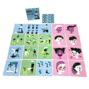免费样品CMYK卡片游戏儿童印刷棋盘游戏记忆卡儿童游戏 - Product Image 1