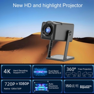 Anxin หน้าจอ4K LED Pico อัจฉริยะพกพาได้, โปรเจ็คเตอร์แอนดรอยด์ K300วิดีโออัจฉริยะจอ LCD ขนาดเล็กหน้าจอ4K - Product Image 2