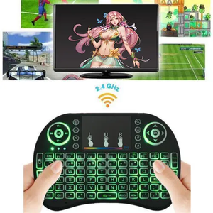 厂家批发i8无线迷你7色背光键盘2.4G触摸板电脑安卓游戏电视盒 - Product Image 2