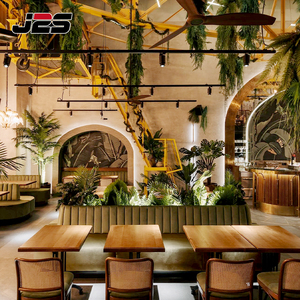 J2S Luxe Barmeubelset met gestoffeerde metalen barkrukken, hoge bartafels en cocktailzitplaatsen voor horeca-projecten - Product Image 3