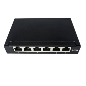 Cat5e Cat6 Cat6Aパッチパネル0.5U 6ポートRJ45ネットワークパンチダウンパッチパネル - Product Image 4
