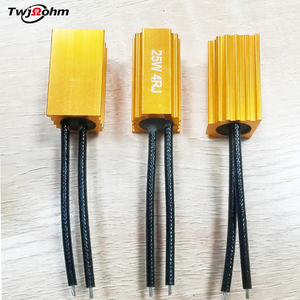 Yüksek güç RX24 altın alüminyum kabuk 25W4RJ otomotiv çözme ısı dağılımı yük direnci - Product Image 3