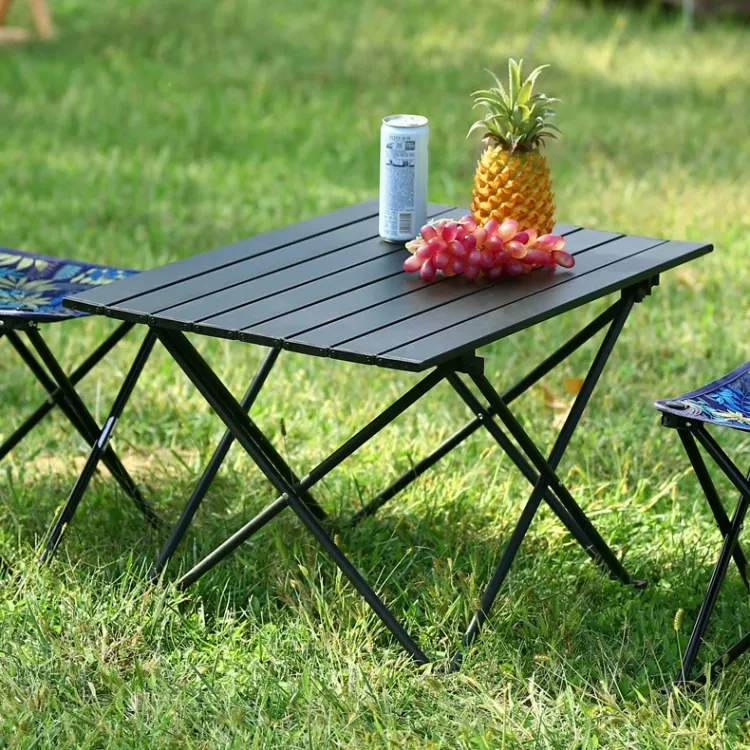 Outdoor Barbecue Picnic Leisure Camping Table Aluminum Alloy Lightweight Portable Outdoor Foldable Camping Table