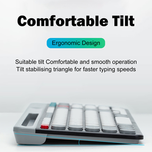 Teclado inalámbrico y ratón Combo Teclado de membrana Juego de ratón de teclado recargable de 3 canales para PC - Product Image 6