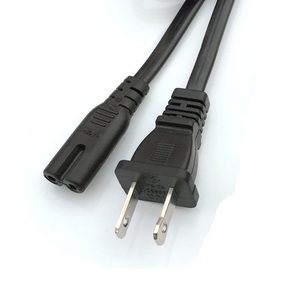 1.5M 2M 2Pin Prong abd JAP Nema 1-15p IEC C7 şekil 8 DİKİŞ MAKİNESİ monitör hoparlör güç kablosu abd 2 Pins tak 120v - Product Image 1