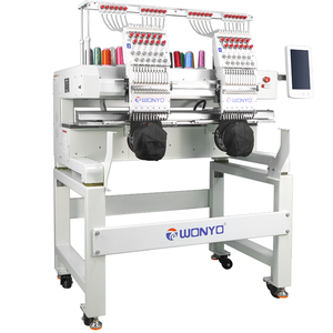 Soporte WIFI Connect Dahao Control System Máquina de bordado de 2 cabezales Trabajo automático para gorras, camisetas, prendas terminadas - Product Image 2