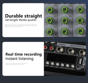 ISonger RV4/6 USB interfaccia 4 6 canali Mini Mixer Console mescladora de audio per la registrazione del Computer Home Karaoke con 16 DSP - Product Image 3