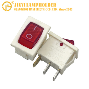 Interruptor de botón de plástico personalizado de fábrica, piezas de cobre de 3 pines, 6A, 250V, CA, interruptores basculantes de encendido/apagado, interruptor de luz de arranque - Product Image 4