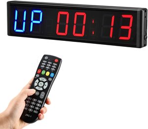 Big Digital Gym Wanduhr Fernbedienung Gym LED Intervall Fitness Countdown Timer Home Mit Magnet für Übung - Product Image 1
