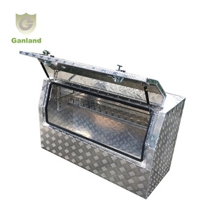 GL-25112กล่องเครื่องมือรถบรรทุกอลูมิเนียมที่มีประตูกล่องเครื่องมือ