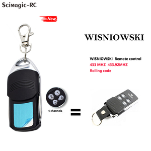SMG-015Wi Garage-Fernbedienung 433,92 MHz Rolling-Code Wisniowski Schlüsselanhänger Fernbedienung Tordurchgangskontrolle Handgebundener Sender