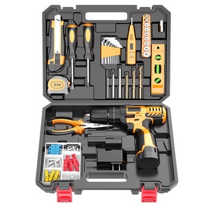 Donanım elektrik güç combo kiti akülü herramientas matkap makinesi set diğer el anahtarı aleti kutu seti araçları kiti aracı setleri - Product Image 4