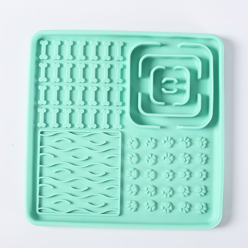 Petit tapis de slow food pour animaux de compagnie vert