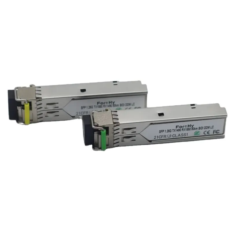 OEM 1,25G BIDI SFP T1550/R1490 80km DDM LC para equipo de fibra óptica Cisco H3C HP Juniper