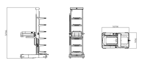 ZSA-M50J 300KG <strong>Load</strong> Laser Multi-layer Bin Agv Amr <strong>Robot</strong> Rack <strong>Stacking</strong> <strong>Robot</strong> for Electronic Manufacturing Factory - Product Image 5