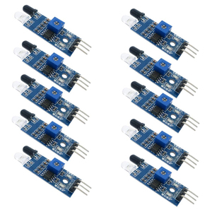 Módulo de Sensor de evitación de obstáculos infrarrojo IR para Robot de coche inteligente fotoeléctrico reflectante de 3 cables nuevo