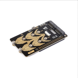 PCIe To 2-Ch M.2 Adapter für Raspberry Pi 5 Kompatibel mit 2280/2260/2242/2230 NVMe Protocol M.2 SSD NVMe HAT Raspberry Pi - Product Image 1