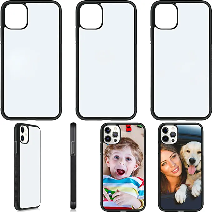 TPU PC Weich gummi 2 in 1 DIY 2d Sublimation Leere Handy hülle Für iPhone 13 Cover 3D-Druck