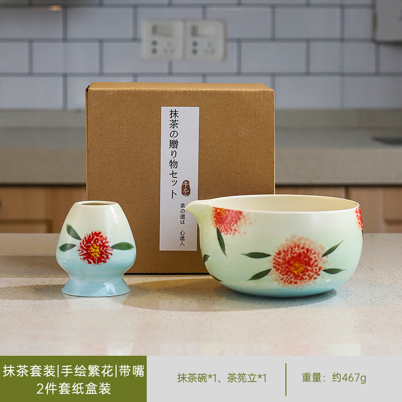 Fleurs peintes à la main | avec bouche | 2 pièces en carton