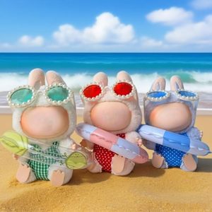 Phong cách màu xanh áo tắm bơi trang phục thiết lập cho 17cm/15cm cho búp bê mùa hè bãi biển phụ kiện thời trang (búp bê không bao gồm) LBB thương hiệu - Product Image 2