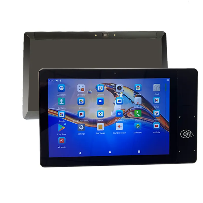 Precio de fábrica 10,1 pulgadas 4G Tablet Android NFC Checkpoint Biométrico Tab PC con escáner de huellas dactilares H101