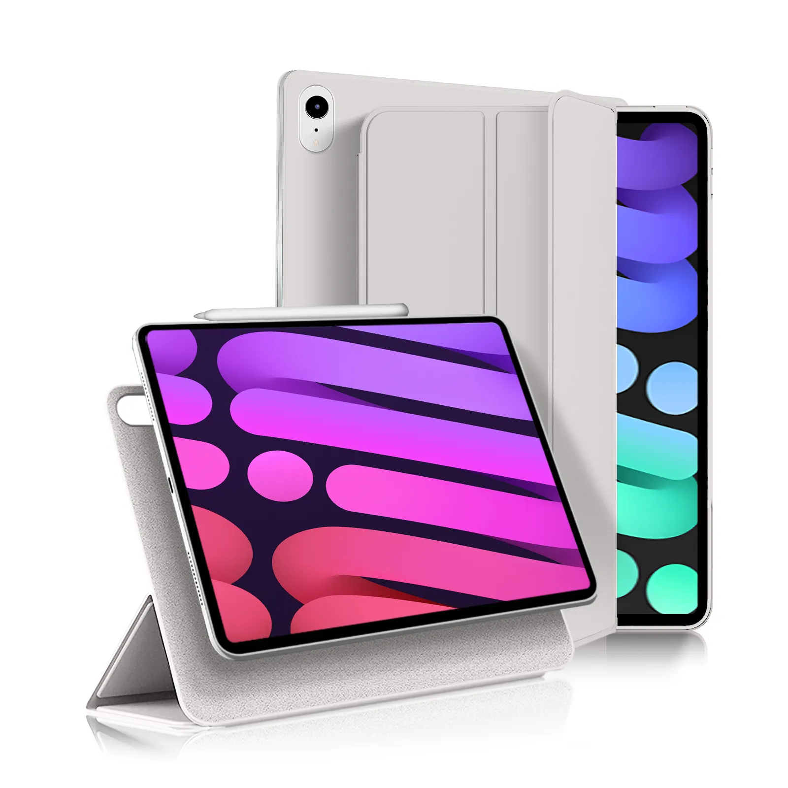 สมาร์ทแท็บเล็ตฝาครอบแม่เหล็กสำหรับ iPad Mini 6 8.3นิ้วน้ำหนักเบาปกสำหรับ iPad Mini 6 2021ยอมรับปรับแต่ง