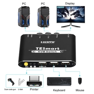 <strong>Kvm</strong> <strong>Switch</strong> 2 Ports High Quality <strong>KVM</strong> Cable Video Switcher with Built-in HDMI and USB Cable 4K30hz HDMI <strong>KVM</strong> <strong>Switch</strong> - Product Image 5