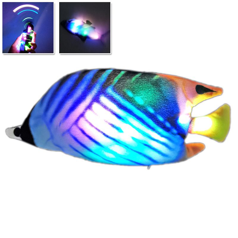 musica + illuminazione + pesce altalena (pesce farfalla)