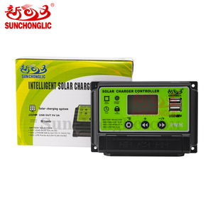 Sun chong lic 30 Ampere Solar regler 12V 24V Auto 30A manueller PWM Solar laderegler mit zwei USB-Ausgängen