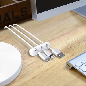 Органайзер для кабелей, держатель проводов, гибкий USB-кабель, силиконовый зажим для намотки для мыши, клавиатуры, наушников, защита для шнура - Product Image 5