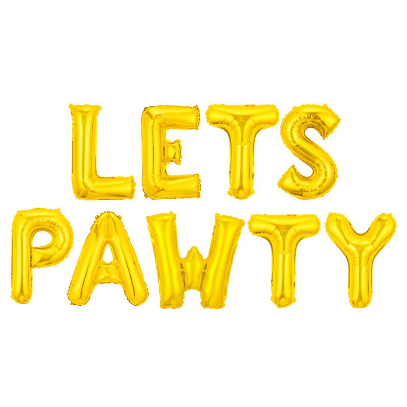gold LETS PAWTY