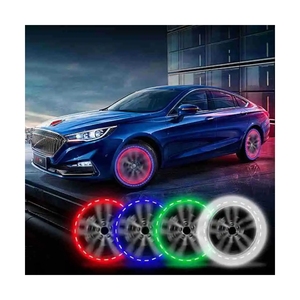 Rgb Glowing Motion Aktivierte solar betriebene Reifen ventil kappe LED-Rad leuchte für Auto-Fahrrad-Motorrad