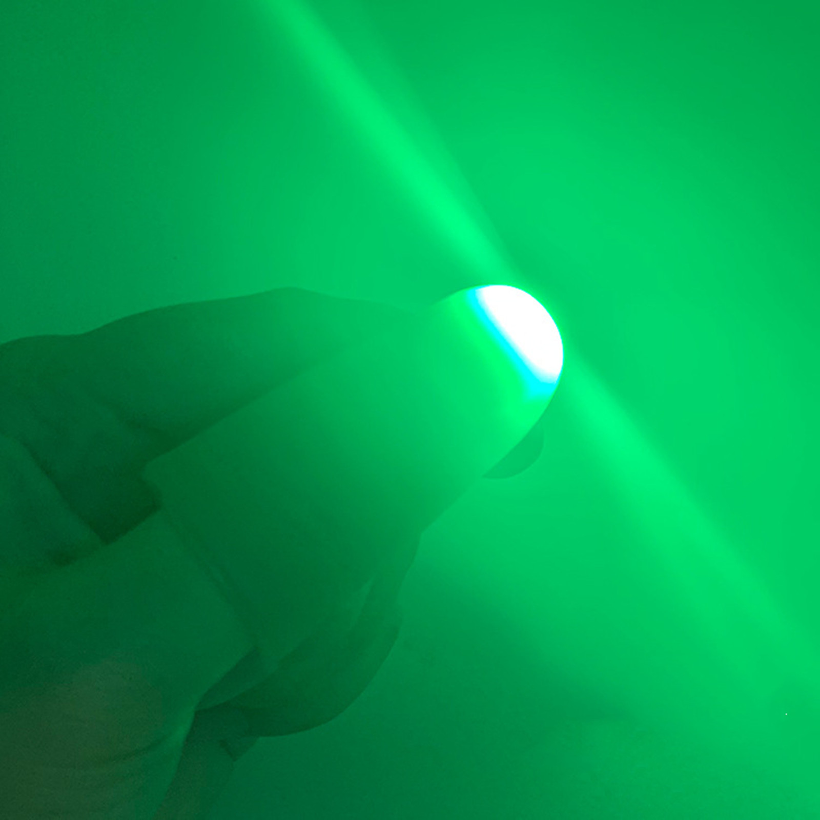 luz verde del pulgar