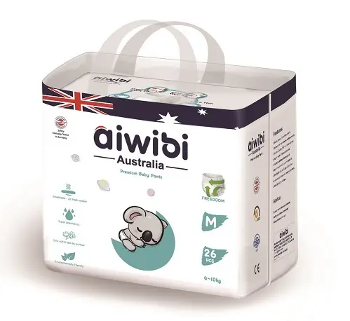 AIWIBI marka fabrika fiyat bebek bezi b sınıfı düşük fiyat bebek bezi süper yumuşak bakım bebek bezi yüksek kaliteli AWB03