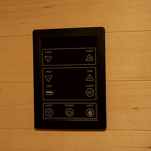 Финландская Крытая современная сауна с Умной панелью управления с USB и Bluetooth - Product Image 5