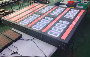 7-Segment-digitales wasserdichtes LED-Benzin-Preis schild Tankstelle doppelseitiges Display-Netzteil eingebaute LCD-Fernbedienung
