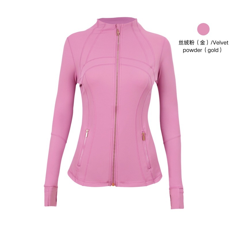 Veste dorée en poudre de velours